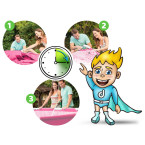 Garden Frame Pool INTEX 28266 - 220 x 150 x 60 cm, 2-in-1