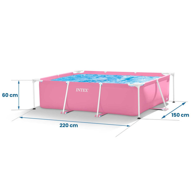 Frame garden pool 220 x 150 x 60 cm 15 in 1