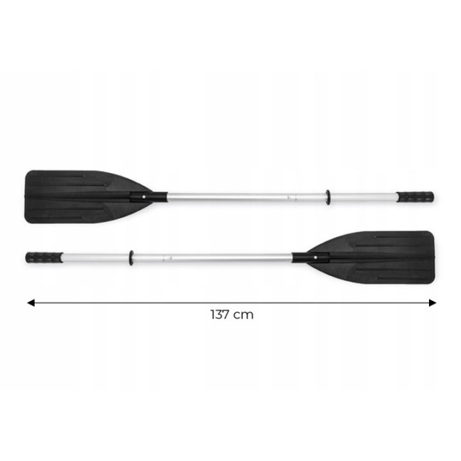 Wiosła 2 szt do pontonu aluminiowe do kajaku jednopiórowe 137 cm INTEX