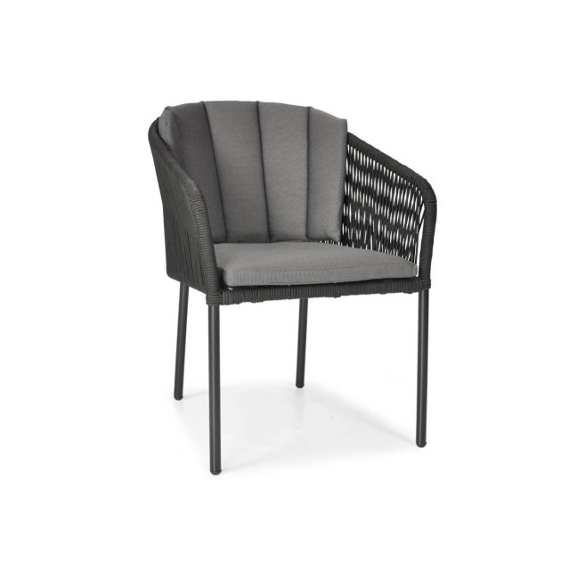VICTORIA Rope Garden Chair - Black