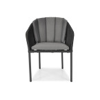 VICTORIA Rope Garden Chair - Black