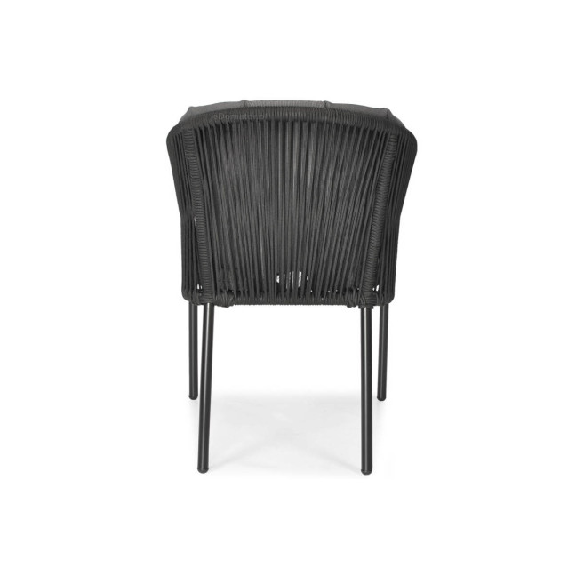 VICTORIA Rope Garden Chair - Black
