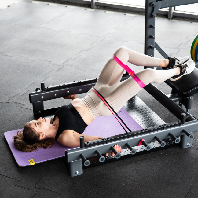 Multifunctional stand with a platform for lifting weights and hip thrust commercial SMP01 HMS