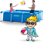 Garden Frame Pool INTEX 28272 (15-in-1) - 300 x 200 x 75 cm + Free Bubble Machine