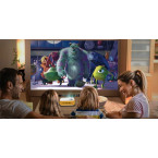 PORTABLE MINI PROJECTOR LED PROJECTOR FULL HD 1080p USB 1800lm 2000:1 100" inches Zenwire A10