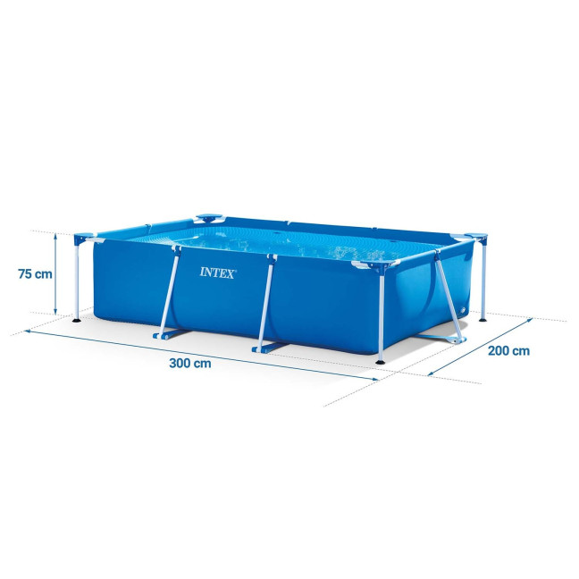 Garden Frame Pool INTEX 28272 (15-in-1) - 300 x 200 x 75 cm + Free Bubble Machine