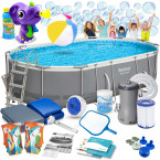 Framellar garden pool 488 x 305 x 107 cm 18in1 Bestway 56448 + bubble machine for free