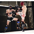 Boxing Sparring Gloves Black and White ARB-407a