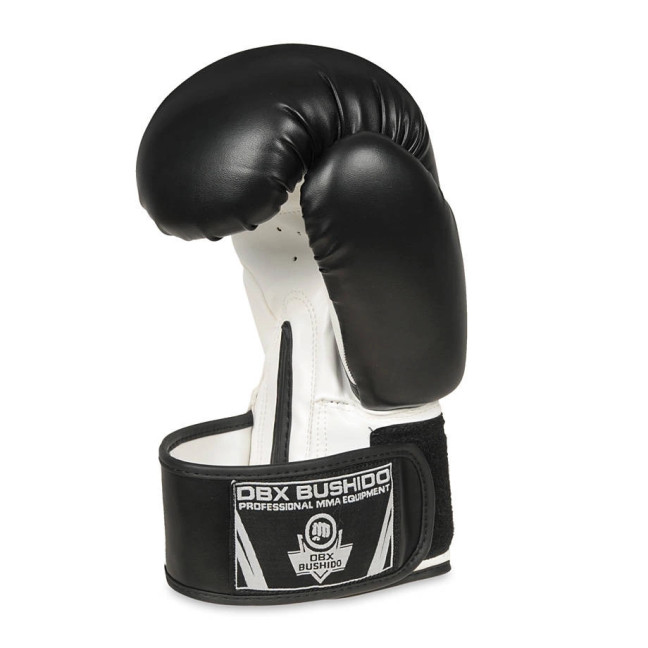 Boxing Sparring Gloves Black and White ARB-407a