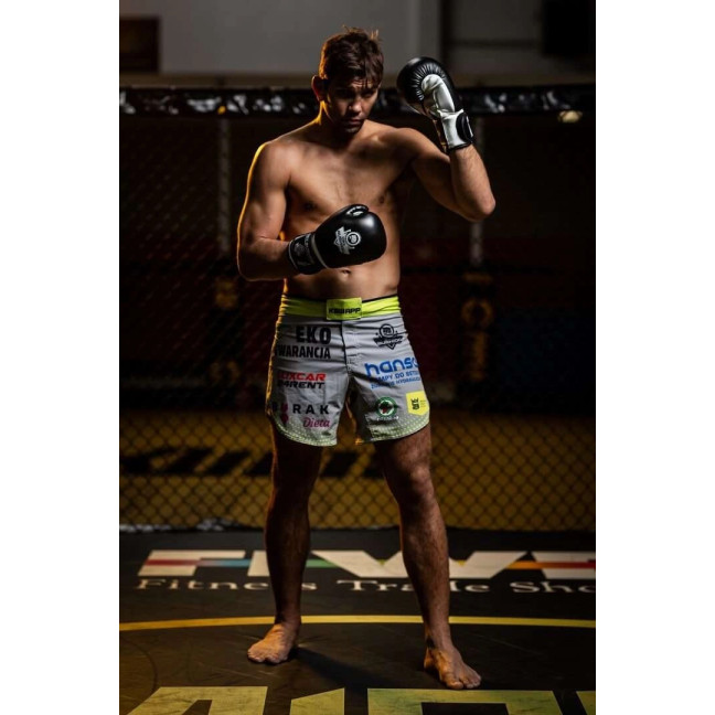 Boxing Sparring Gloves Black and White ARB-407a