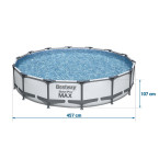 Framellar garden pool 457 x 107 cm set 11W1 Bestway 56488